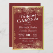 Einladungen zum Roten Polterabend (Vorne/Hinten)