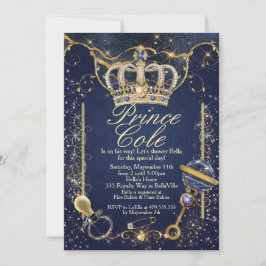 Einladungen zum Royal Prince Baby Boy Shower