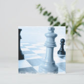 Einladungen zum Schachdesign (Stehend Vorderseite)