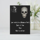 Einladungen zum Schädel-Halloween-Party (Stehend Vorderseite)