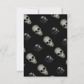 Einladungen zum Schädel-Halloween-Party (Rückseite)