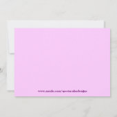 Einladungen zum Schmetterling (Rückseite)