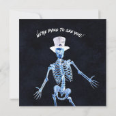 Einladungen zum Skeletton-Halloween-Party (Rückseite)