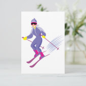 Einladungen zum Skifahren (Stehend Vorderseite)