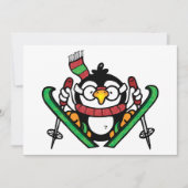 Einladungen zum Skispringen von Pinguin (Vorderseite)