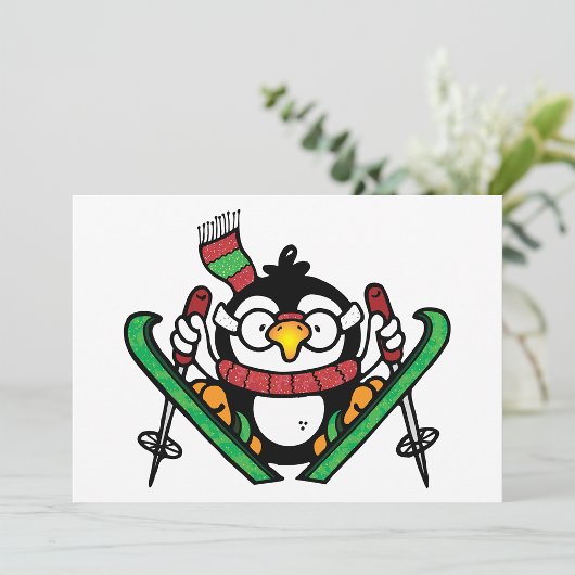 Einladungen zum Skispringen von Pinguin