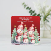 Einladungen zum Snowman Family Fun Day (Stehend Vorderseite)