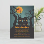 Einladungen zum Spuk Haus-Halloween-Party (Stehend Vorderseite)