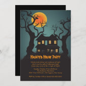 Einladungen zum Spuk Haus-Halloween-Party (Vorne/Hinten)