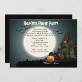 Einladungen zum Spuk Haus-Halloween-Party (Vorne/Hinten)