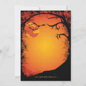 Einladungen zum Spuk Haus-Halloween-Party (Rückseite)