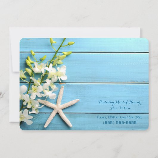 Einladungen zum Starfish Junggeselinnen-Abschied (Rückseite)