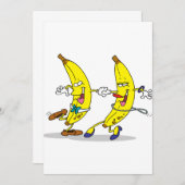 Einladungen zum Tanzen von Bananen (Vorne/Hinten)