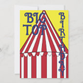 Einladungen zum Thema Circus (Rückseite)