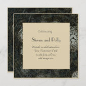 Einladungen zum Thema Classy Steampunk - Uhren (Vorne/Hinten)