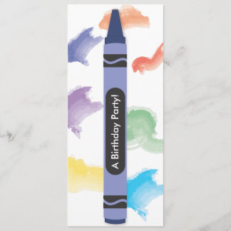 Einladungen zum Thema Crayon| Blau