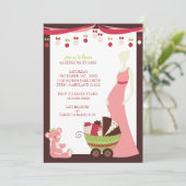 Einladungen zum Thema "Holiday Theme Baby Shower { (Stehend Vorderseite)