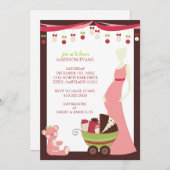 Einladungen zum Thema "Holiday Theme Baby Shower { (Vorne/Hinten)