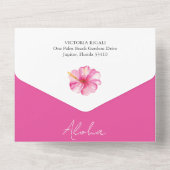 Einladungen zum Thema Luau (Rückseite)