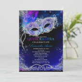 Einladungen zum Thema "Starry Night Quinceanera" (Stehend Vorderseite)