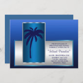 Einladungen zum Tropical Beach Prom (Vorne/Hinten)