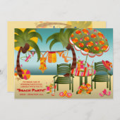 Einladungen zum Tropical Beach Prom (Vorne/Hinten)