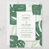 Einladungen zum Tropical Monstera (Vorderseite)