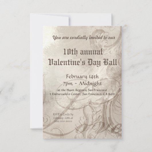 Einladungen zum Valentinstag (Rückseite)