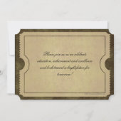 Einladungen zum Vintagen Abschluss für Pergament (Rückseite)