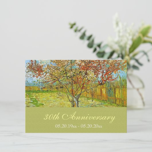 Einladungen zum Vintagen, blumenreichen Kunstjubil (Stehend Vorderseite)