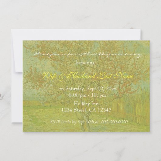 Einladungen zum Vintagen, blumenreichen Kunstjubil (Rückseite)