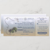 Einladungen zum Vintagen Boarding am Strand. (Vorne/Hinten)