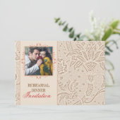 Einladungen zum Vintagen Probe mit Foto (Stehend Vorderseite)