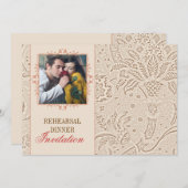 Einladungen zum Vintagen Probe mit Foto (Vorne/Hinten)