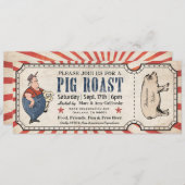 Einladungen zum Vintagen Schweinefleischroast (Vorne/Hinten)