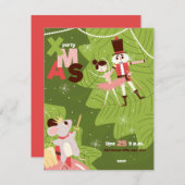 Einladungen zum Weihnachtsbrunch mit dem Nokker (Vorne/Hinten)