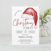 Einladungen zum Weihnachtsessen Weihnachts-Party (Stehend Vorderseite)