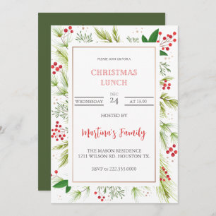 Einladungen zum Weihnachtsessen Weihnachts-Party