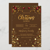 Einladungen zum Weihnachtsessen Weihnachts-Party (Vorne/Hinten)