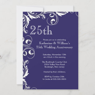 Einladungen zur 25. Hochzeitstagsfeier