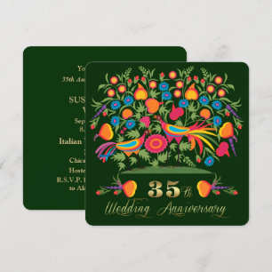 Einladungen zur 35. Hochzeitstag-Party