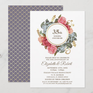 Einladungen zur 35. Hochzeitstagsfeier