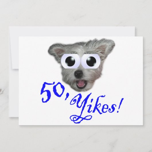 Einladungen zur 50. Geburtstagspartei (Vorderseite)