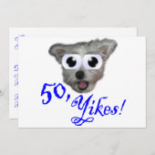 Einladungen zur 50. Geburtstagspartei (Vorne/Hinten)