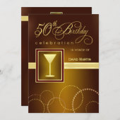 Einladungen zur 50. Geburtstagspartei - Zeitgenöss (Vorne/Hinten)