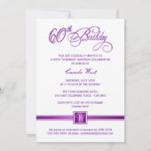 Einladungen zur 60. Geburtstagspartei - mit Monogr (Rückseite)