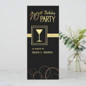 Einladungen zur 70. Geburtstagspartei (Stehend Vorderseite)