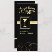 Einladungen zur 70. Geburtstagspartei (Vorne/Hinten)