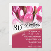 Einladungen zur 80. Geburtstagspartei (Vorne/Hinten)