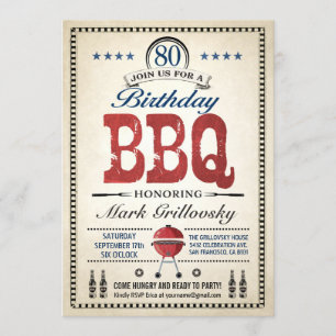 Einladungen zur 80. GRILLEN zum Geburtstag